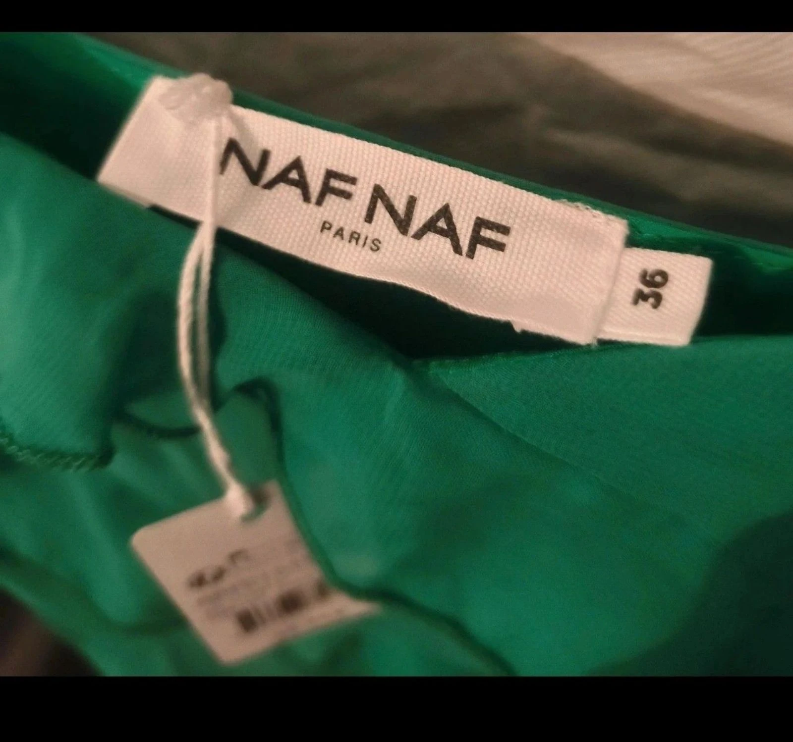 Vestido verde vibrante NAF NAF - Nuevo con etiquetas - Talla 36 (S) Femme Donna  – photo 4